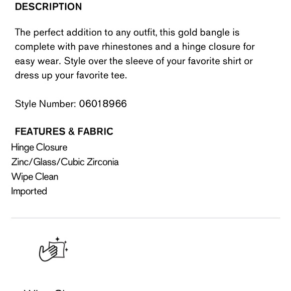 Gold Cuff Bracelet - Picture 5 of 5